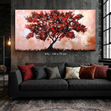 Monika Spiewak - Tree - Oil Painting Stretched On The Frame, Antiek en Kunst