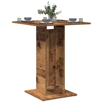 vidaXL Bistrotafel 60x60x75 cm bewerkt hout oud houtkleurig, Verzenden