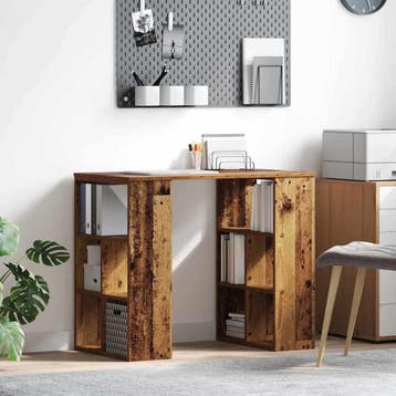vidaXL Bureau Oud Hout Bewerkt hout 90 x 50 x 75 cm, Verzenden, Nieuw