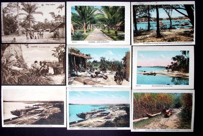 Afrika - 170 postkaarten Afrika - Ansichtkaart - 1900-1960, Verzamelen, Postkaarten | Buitenland