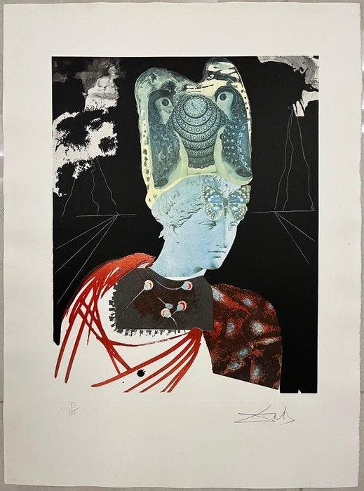 Salvador Dali (1904-1989) - Crazy, crazy crazy Minerva -, Antiek en Kunst, Antiek | Overige Antiek