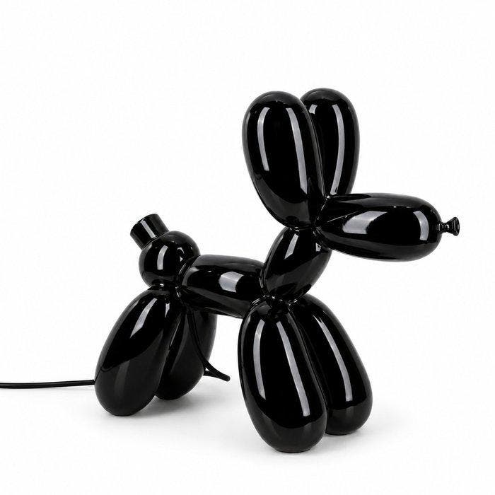 sculptuur, Balloon Dog Tafellamp XL – Zwart Hoogglans, Antiek en Kunst, Curiosa en Brocante