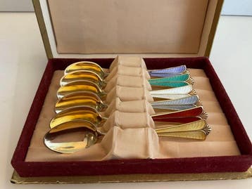 Rolf . W . Andersen - Theelepel (6) - Noors sterlingzilver