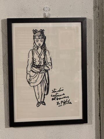 Ibrahim Kodra (1918-2006) - Studio di costume