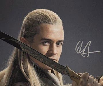 Lord of the Rings - Orlando bloom - 28x35 cm Photo Signed in