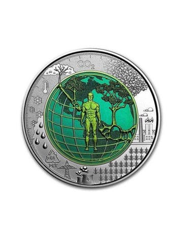Oostenrijk. 25 Euro 2018 Anthropozän NIOB (Zonder