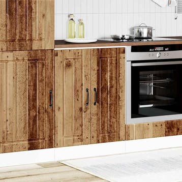 vidaXL Spoelbakonderkast Lucca bewerkt hout oud houtkleurig, Verzenden