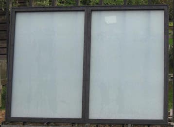 aluminium raam , chassis , venster 217 x 159 zwart ral 9005, Ophalen of Verzenden, Raamkozijn