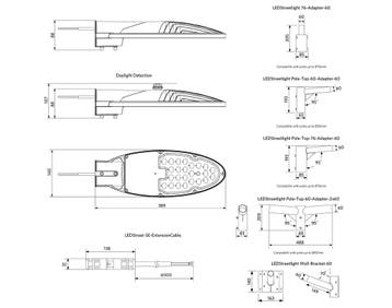 Opple LED Straatlantaarn Straatverlichting - 705000021600, Verzenden, Nieuw