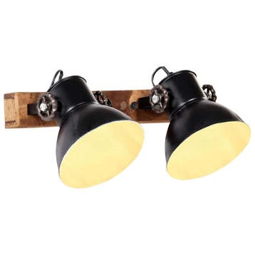 vidaXL Wandlamp industrieel E27 45x25 cm zwart, Verzenden