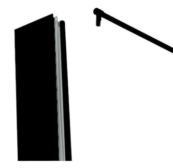 SALE - Muurprofiel + stabilisatiestang zwart 200 cm - Mat, Ophalen of Verzenden, Nieuw