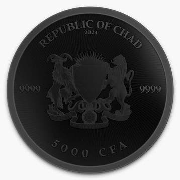 Tchad. 5000 Francs 2024 1 oz Chad Cannabis Bob Marley Black, Timbres & Monnaies, Métaux nobles & Lingots