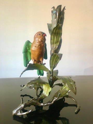 Kaarsenhouder - Metaal, Messing - Vogel kandelaar