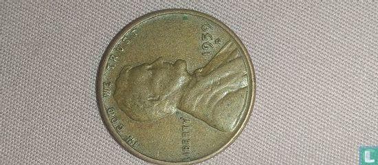 Verenigde Staten 1 cent 1959 (D), Postzegels en Munten, Munten | Amerika, Losse munt, Verzenden