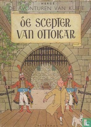Kuifje - De scepter van Ottokar  - 1953, Livres, BD, Envoi