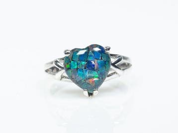 Sans prix de réserve - Bague - Argent 925 - Mosaïque