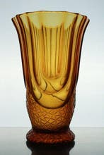 Scailmont, A. Walther & Sohne - Vase - Louxor - Verre, Antiquités & Art