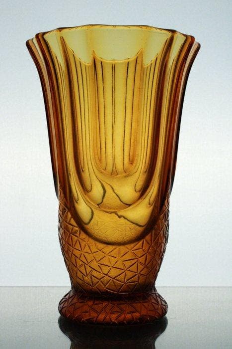 Scailmont, A. Walther & Sohne - Vase - Louxor - Verre, Antiquités & Art, Antiquités | Verre & Cristal