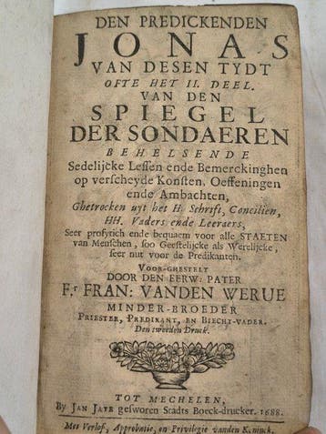Franciscus van den Werve - Den predickenden Jonas van desen