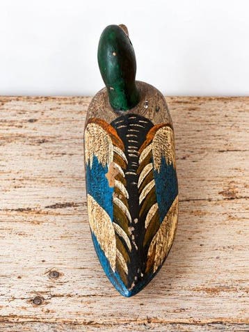 Lokeend - Antique c. 1930–1940 Mallard Duck Hunting Decoy –