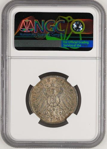 Duitsland, Pruisen Wilhelm II. 2 Mark 1907 - NGC AU55
