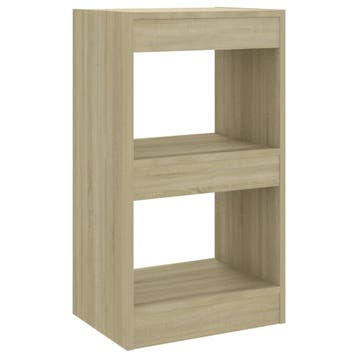 Kast Sonoma Eiken | Retour deal | Snel weg! (boekenkast), Met plank(en), Minder dan 50 cm, Strak en klassiek, Verzenden