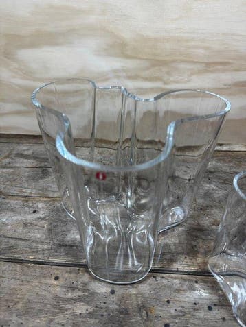 Iittala - Alvar Aalto - Vaas (2) - Savoy - Glas, Antiquités & Art
