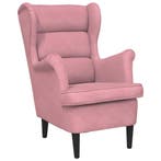Roze Fluwelen Fauteuil | Retour Deal | 59% Korting, Huis en Inrichting, Fauteuils, Verzenden, Nieuw