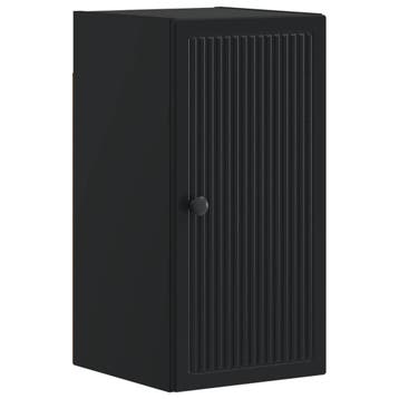 vidaXL Badkamer wandkast EDE Zwart 30 x 31 x 59 cm Bewerkt, Verzenden