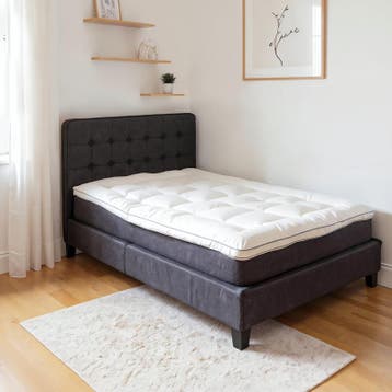 Surmatelas premium en percale de coton - blanc - 90 x 200 cm, Verzenden, Neuf