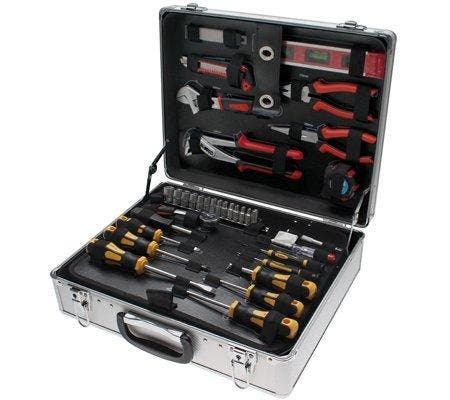 129-delige gereedschap set in aluminium behuizing, Auto diversen, Autogereedschap, Verzenden