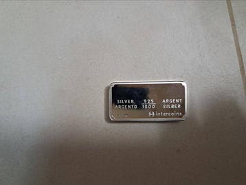 720 Grams - Zilver .925 - Intercoins - Met certificaat