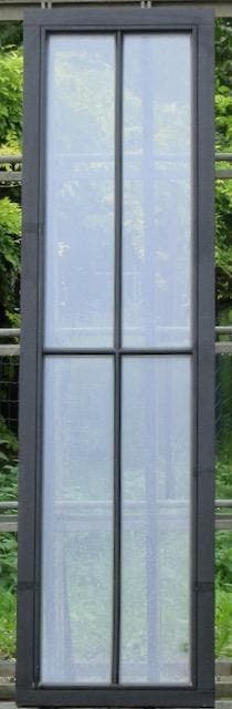 houten raam , chassis , venster 63 x 225 zwart ral 9005, Minder dan 75 cm, Raamkozijn, Nieuw, Ophalen of Verzenden