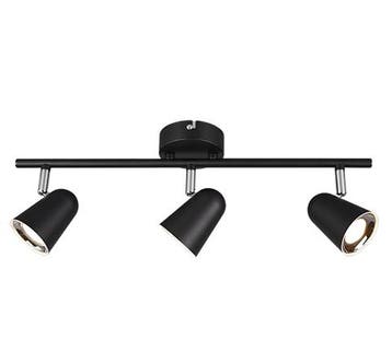 Trio TOULOUSE plafondspot | LED | mat zwart | 48 x 9 cm | IP, Verzenden, Nieuw