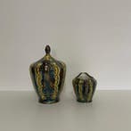 FINZI - Arrigo Finzi - Theepot (2) - Porselein, 925 zilver -