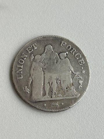 Frankrijk. Directoire (1795-1799). 5 Francs AN 5-A, Paris