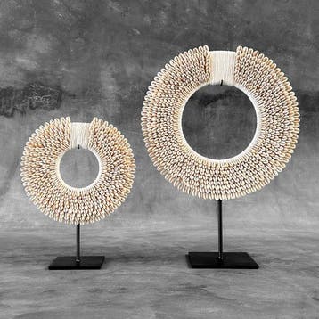 Decoratief ornament - NO RESERVE PRICE - Pair of White