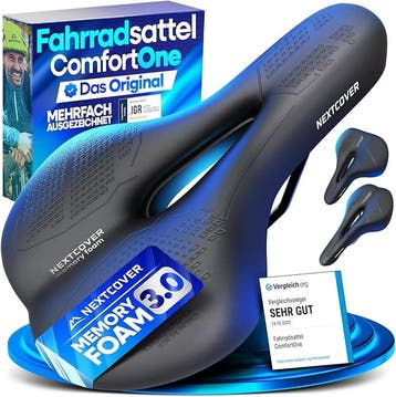2dekans | Nextcover Fietszadel - Memory Foam - Ergonomisch -, Fietsen en Brommers, Ophalen of Verzenden, Nieuw