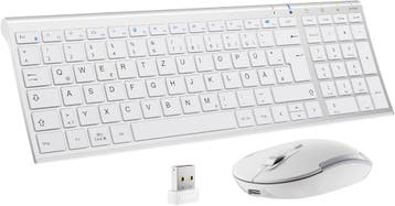 iClever Draadloze Set Wit | Tweede kansje | OP = OP, Computers en Software, Toetsenbord en muis-set, Verzenden, Nieuw, Overige indelingen