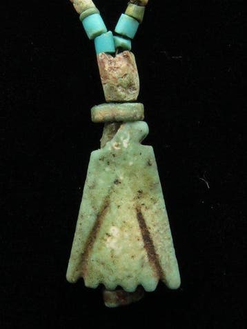 Oud-Egyptisch Ketting gemaakt van turquoise en
