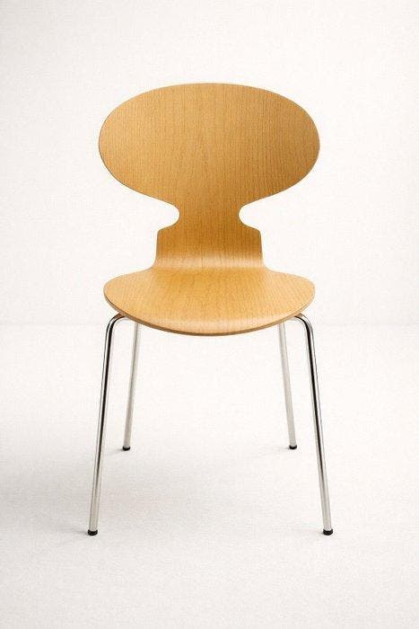 Fritz Hansen - Arne Jacobsen - Stoel (4) - 3101 - Hout - 4, Antiquités & Art, Art | Objets design