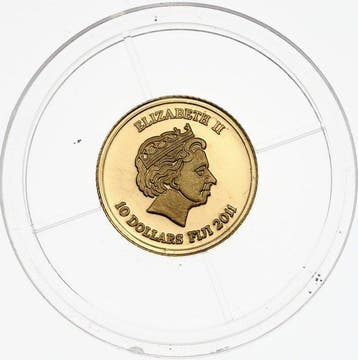 0,5 gram - Or .999 - 10 Dollars Fiji 2011 - Islande Geyser, Timbres & Monnaies, Métaux nobles & Lingots