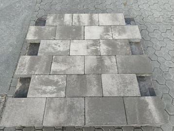 Veiling - 25,92 M2 Betontegel Taupe Nuance 20x30x6 Cm, Nieuw