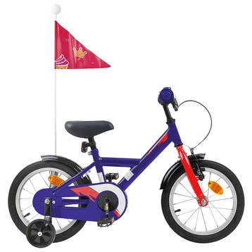 vidaXL Kinderfiets 14 Inch voor 3-5 jaar oud Donkerblauw, Verzenden, Nieuw