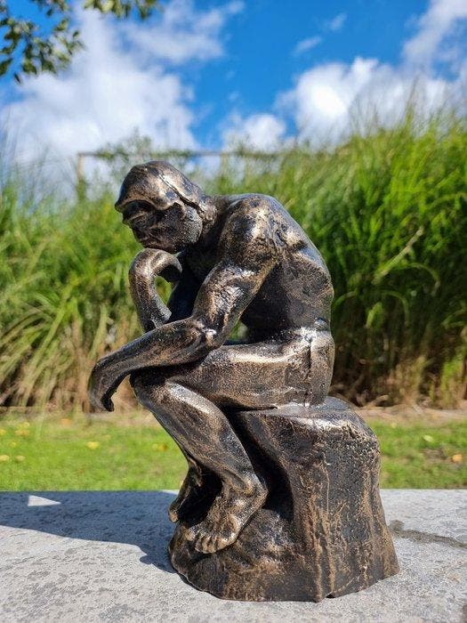 Beeldje - De denker Rodin - IJzer, Antiek en Kunst, Curiosa en Brocante