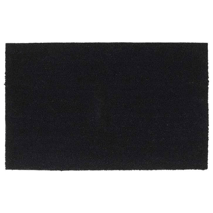 vidaXL Deurmat 50x80 cm getufte kokosvezel zwart, Tuin en Terras, Deurmatten, Nieuw, Verzenden