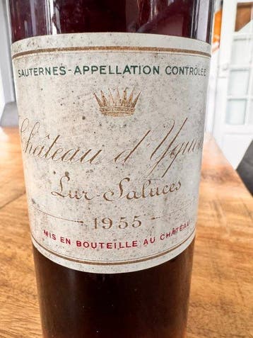 1955 Chateau dYquem - Sauternes 1er Cru Supérieur - 1 Fles, Collections, Vins
