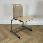 ahrend schoolstoel - stapelstoel, zithoogte 45 cm, ahorn, Gebruikt, Hout, Eén