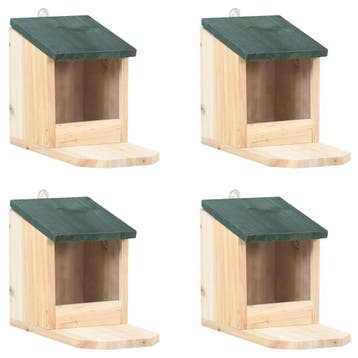 vidaXL Eekhoornhuisjes 4 st vurenhout, Dieren en Toebehoren, Verzenden, Nieuw