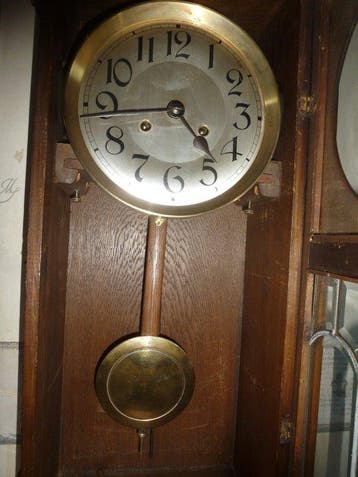 Regulateur - - Eik - 1930-1940, Antiek en Kunst, Antiek | Klokken